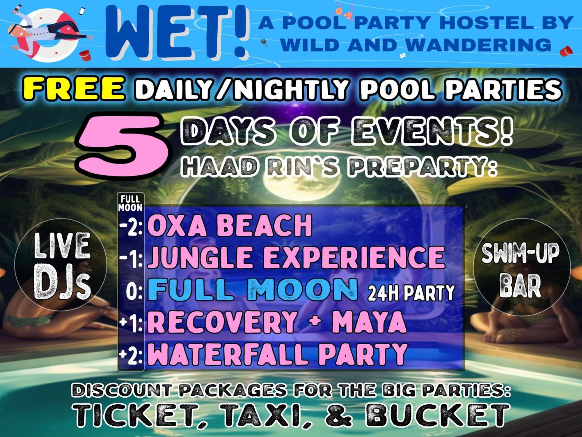 Wet! A Pool Party Hostel By Wild & Wandering Haad Rin Exterior photo